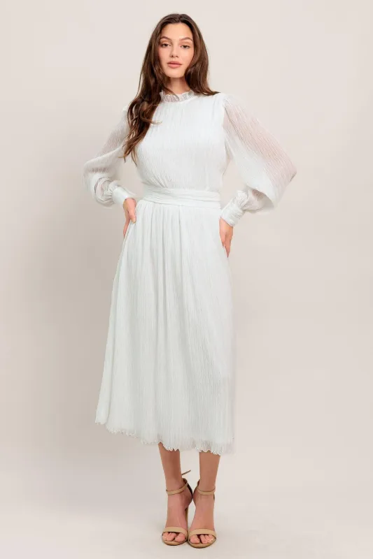 Forever Waiting Woven Midi Dress made by Flying Tomato