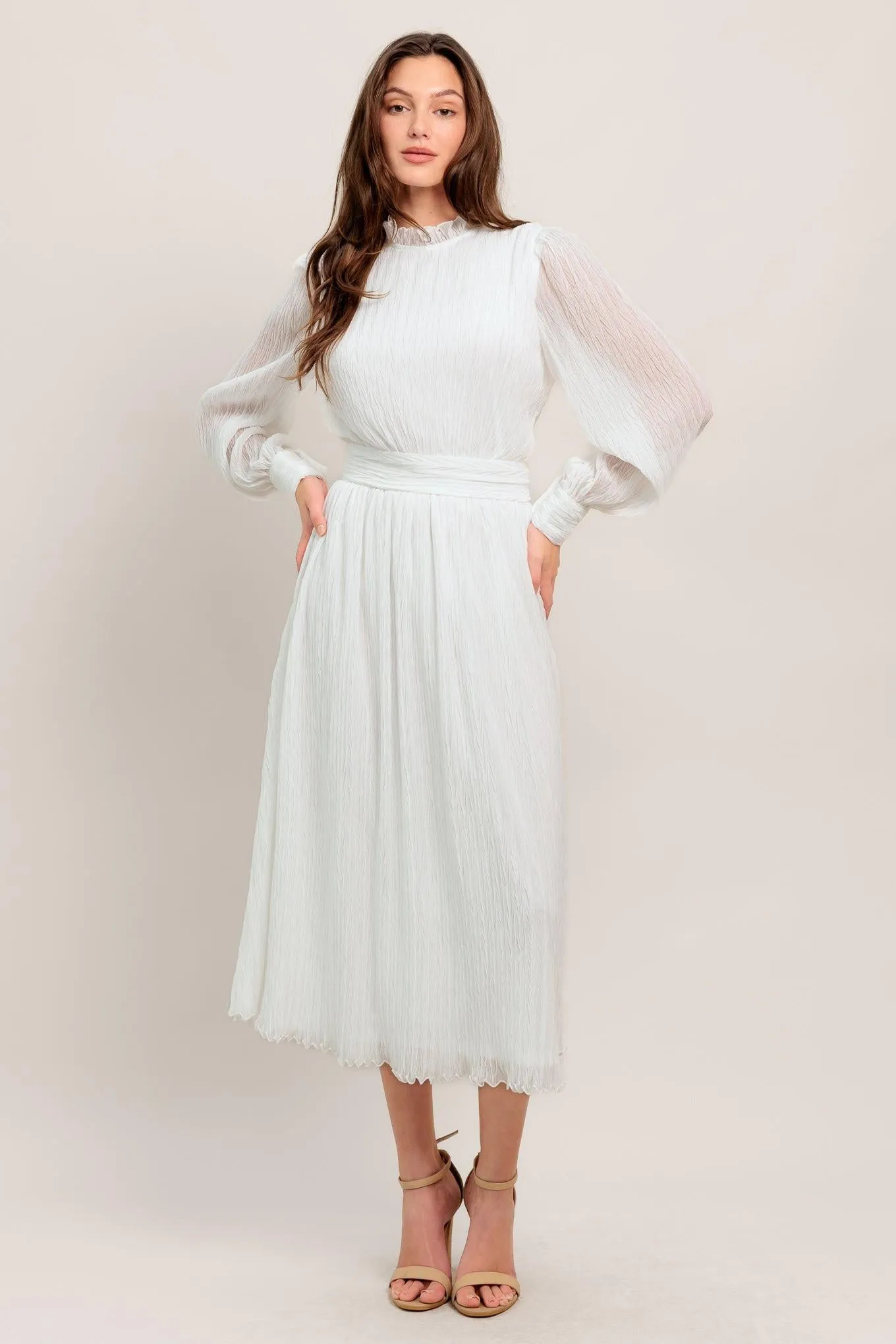 Forever Waiting Woven Midi Dress sold by Zulily