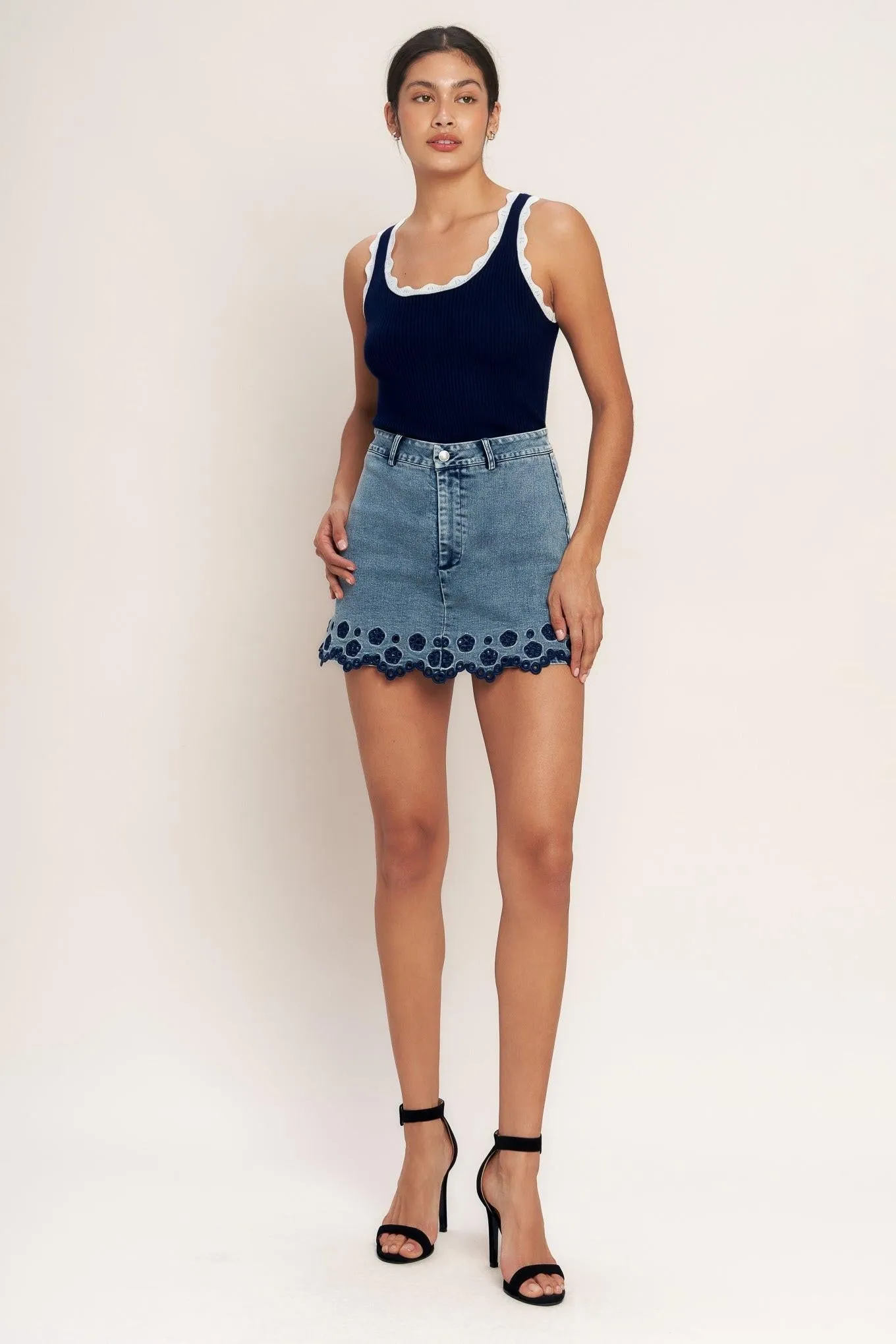 Everyday Favorite Denim Skort sold by Zulily product image thumbnail 3