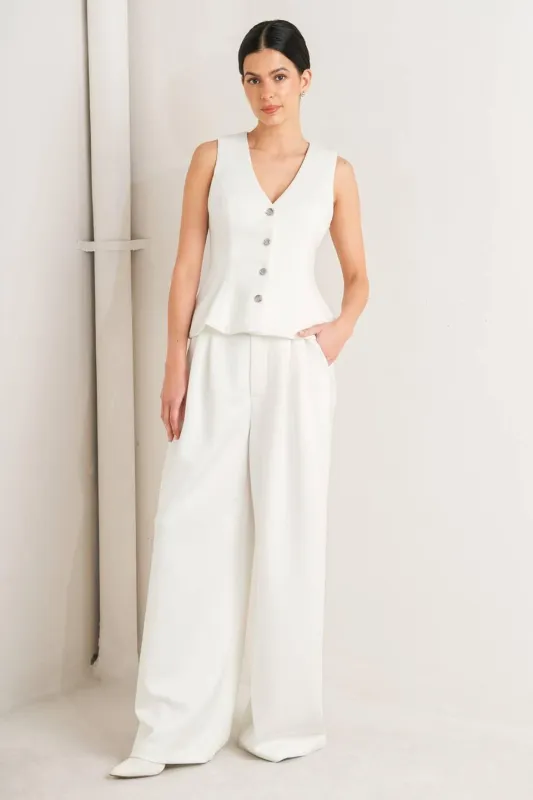 Pure Elegance Woven Vest made by Flying Tomato
