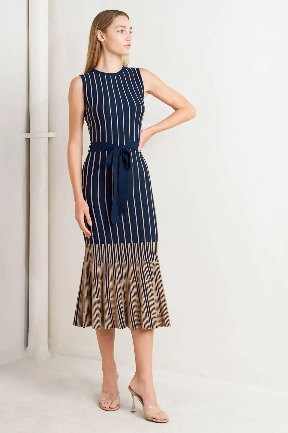 Smooth Weighted Feel Knit Midi Dress sold by Zulily product image thumbnail 3