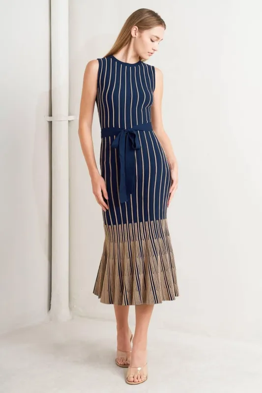 Smooth Weighted Feel Knit Midi Dress made by Flying Tomato