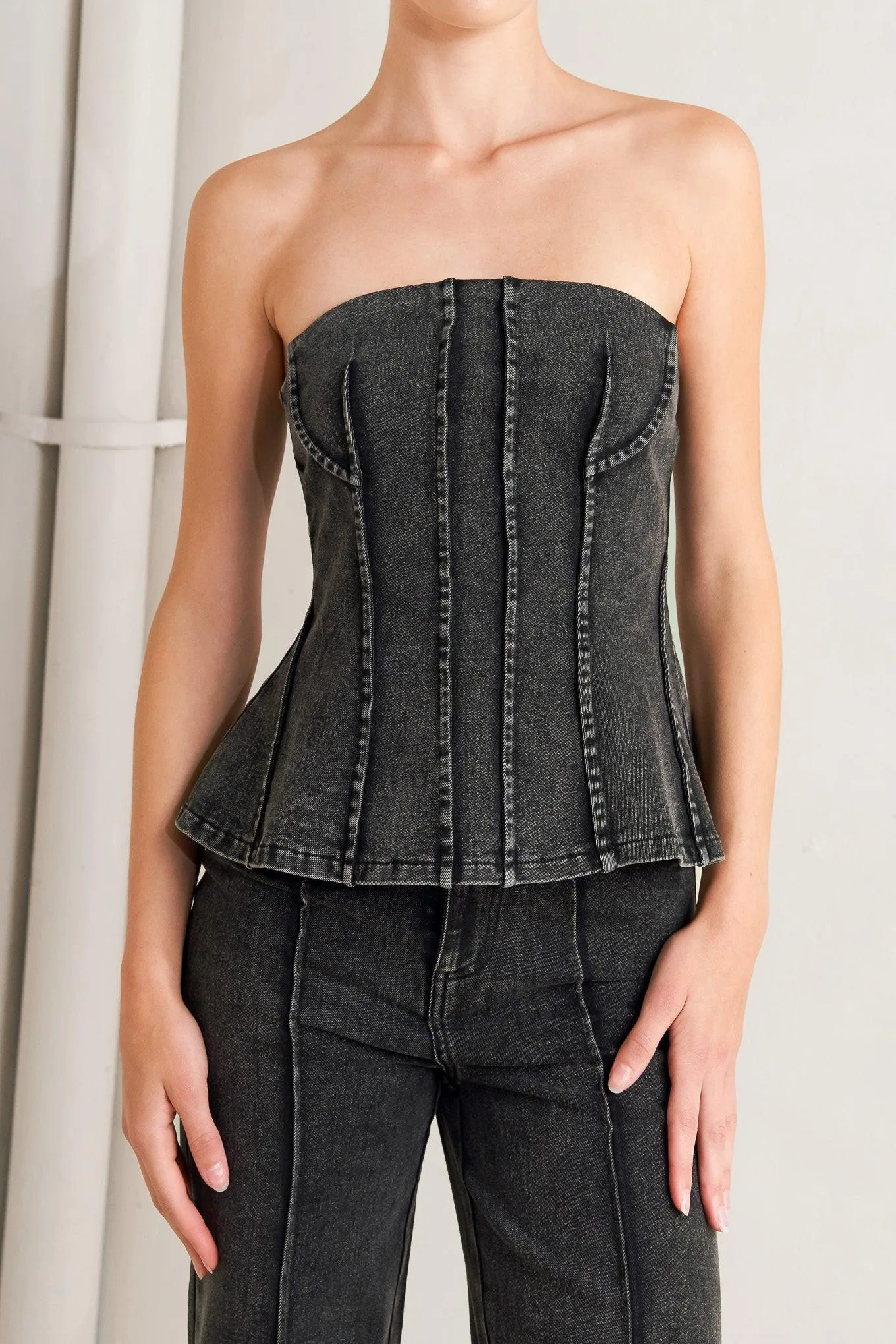 Night Shape Denim Top sold by Zulily product image thumbnail 2
