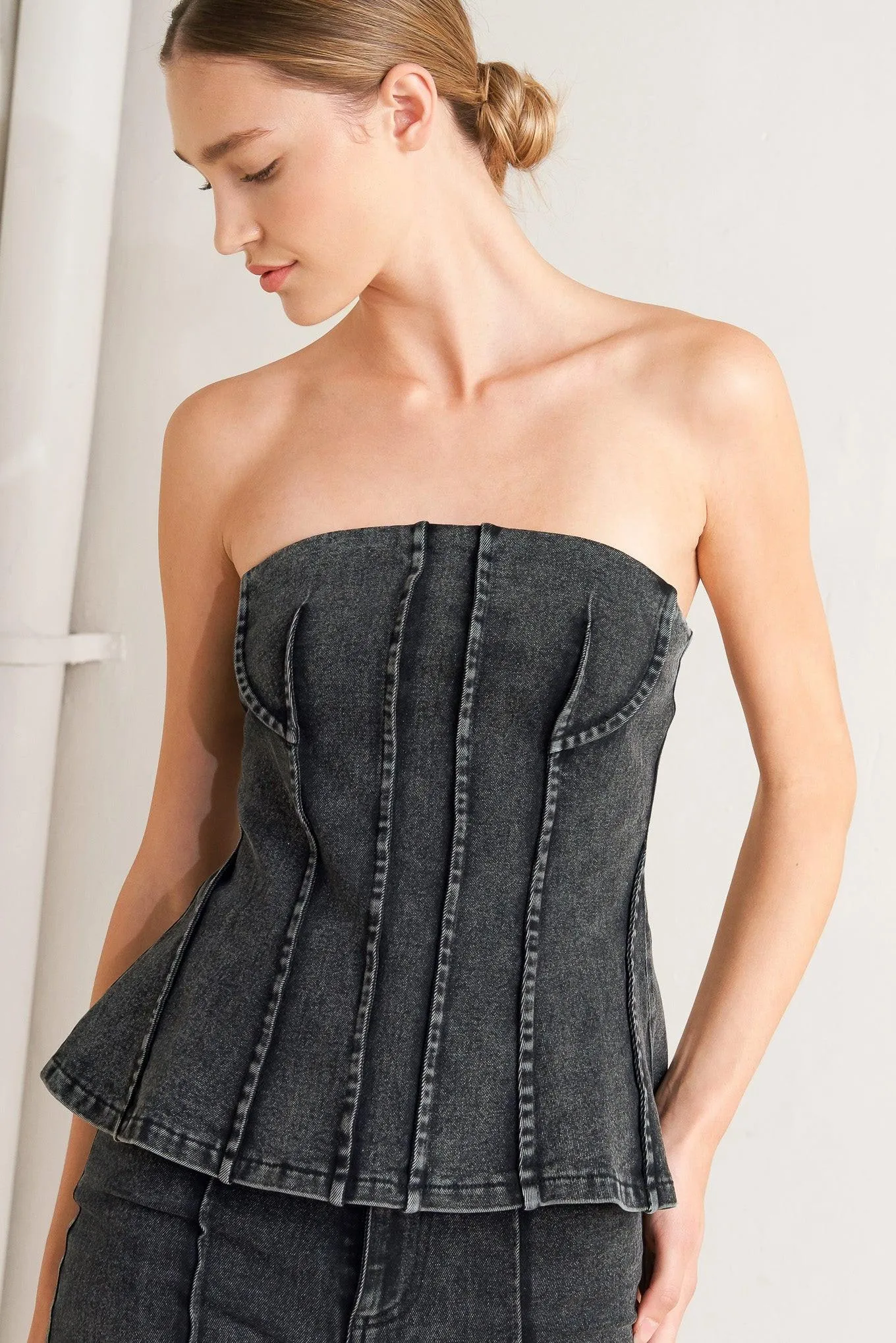 Night Shape Denim Top sold by Zulily product image thumbnail 3
