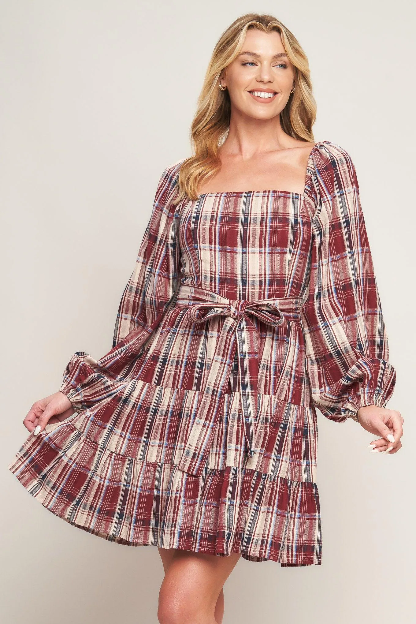 Honey Hug Plaid Mini Dress sold by Zulily product image thumbnail 4