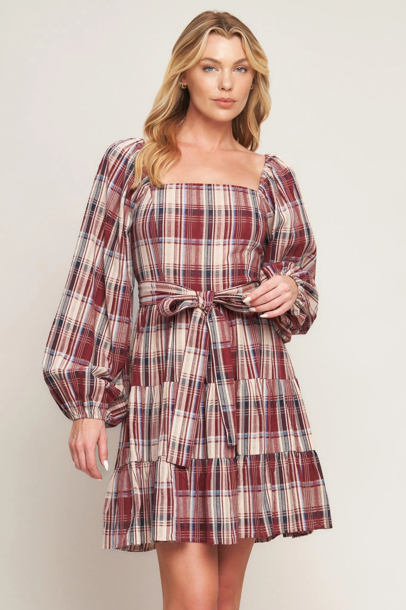 Honey Hug Plaid Mini Dress sold by Zulily product image thumbnail 5