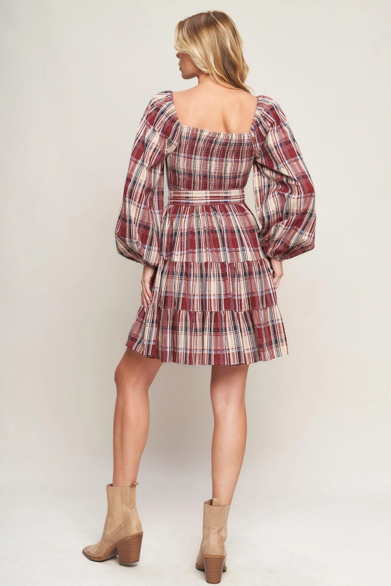 Honey Hug Plaid Mini Dress sold by Zulily product image thumbnail 2