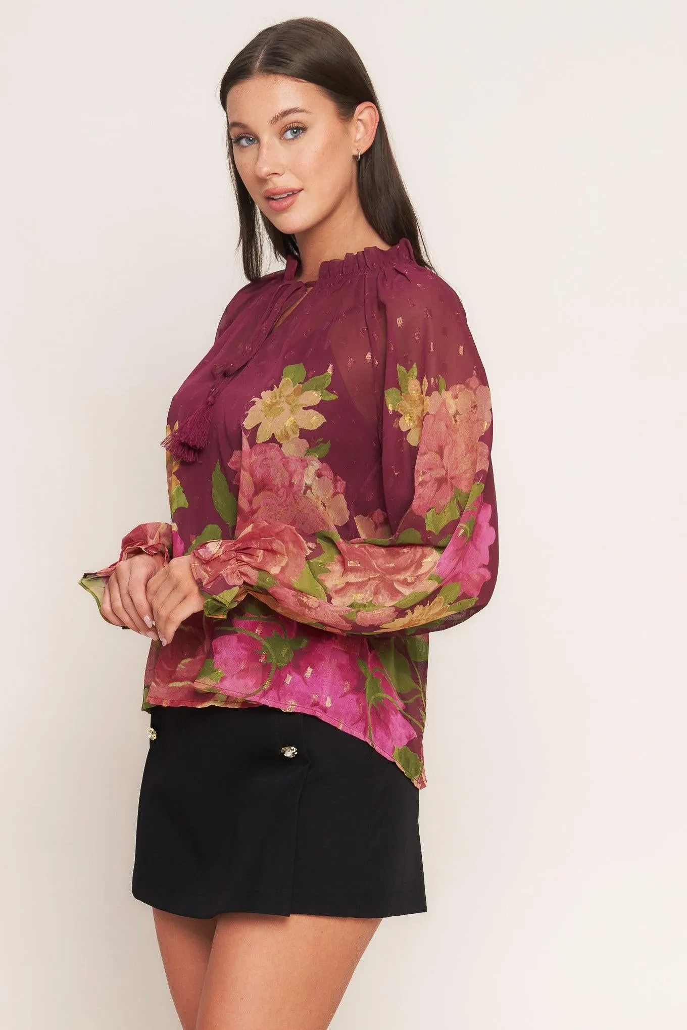 Flora Romantica Woven Top sold by Zulily product image thumbnail 4