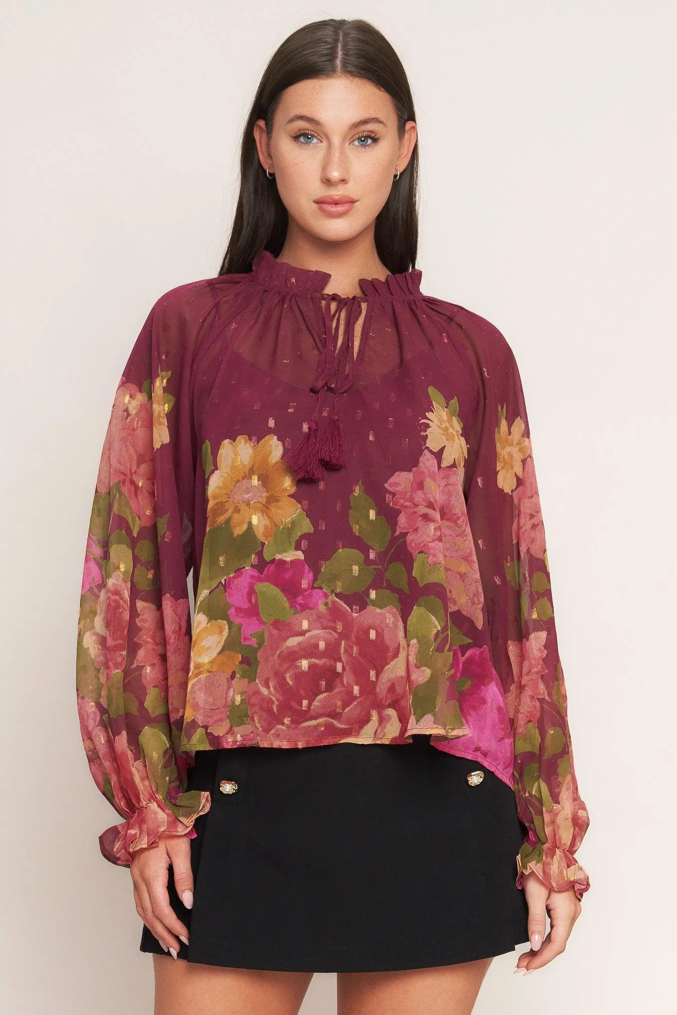 Flora Romantica Woven Top sold by Zulily