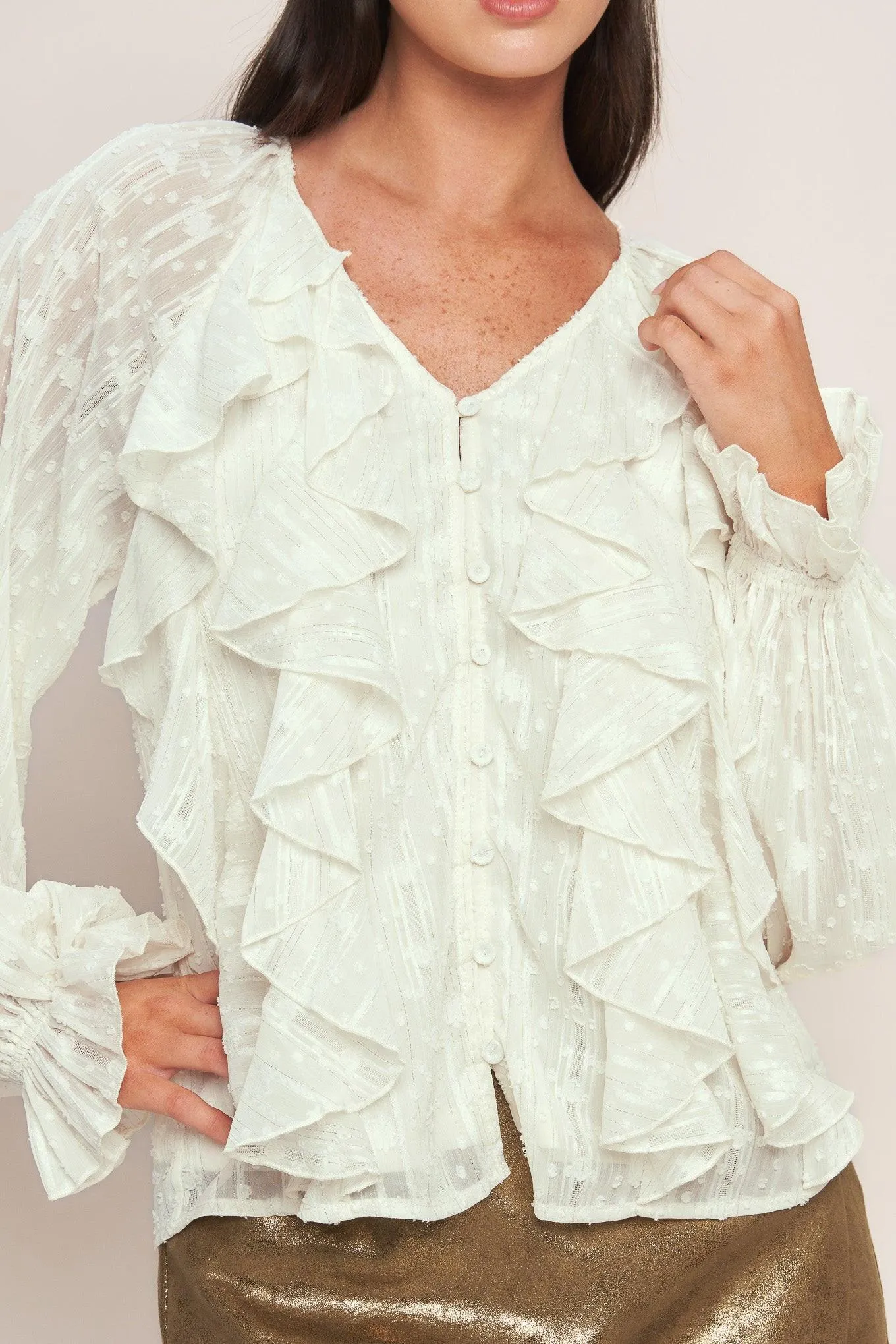 Milk & Moonlight Woven Top sold by Zulily product image thumbnail 2