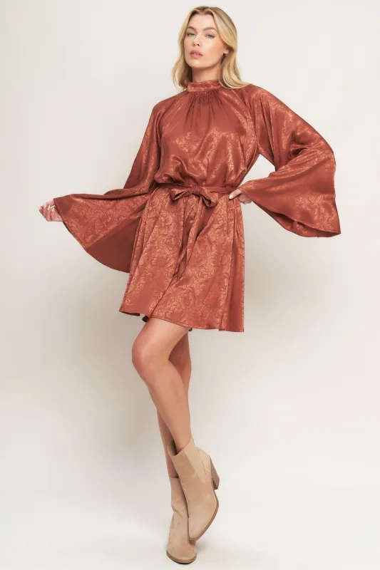 By Any Means Woven Satin Mini Dress made by Flying Tomato