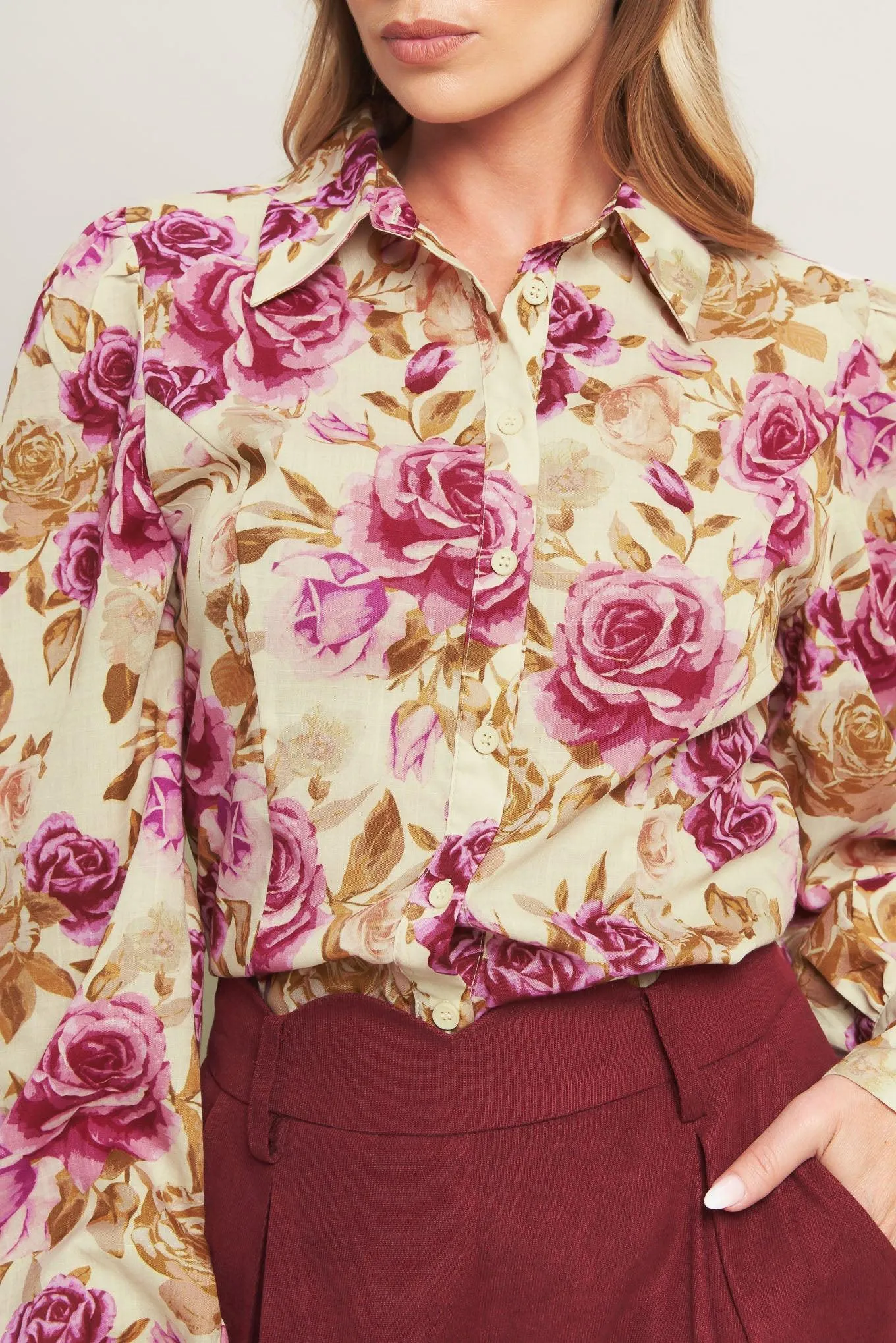 Parisian Rose Dream Woven Top sold by Zulily product image thumbnail 2