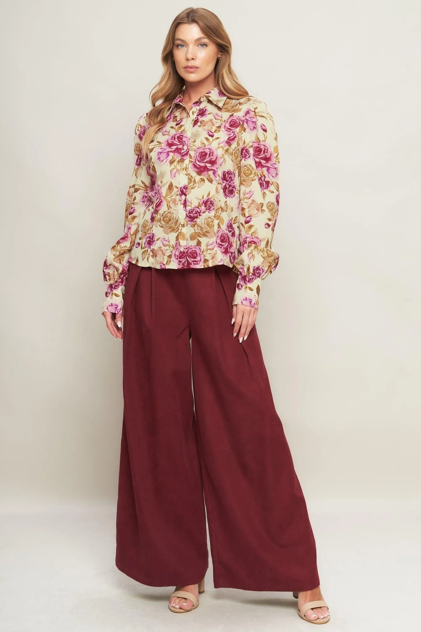Parisian Rose Dream Woven Top sold by Zulily product image thumbnail 3