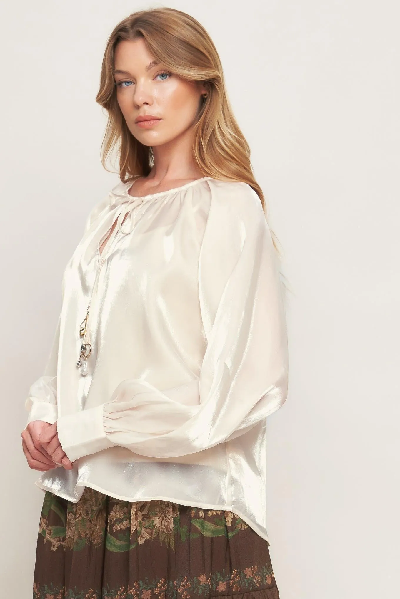 Eternal Pearl Charm Woven Peasant Top sold by Zulily product image thumbnail 4
