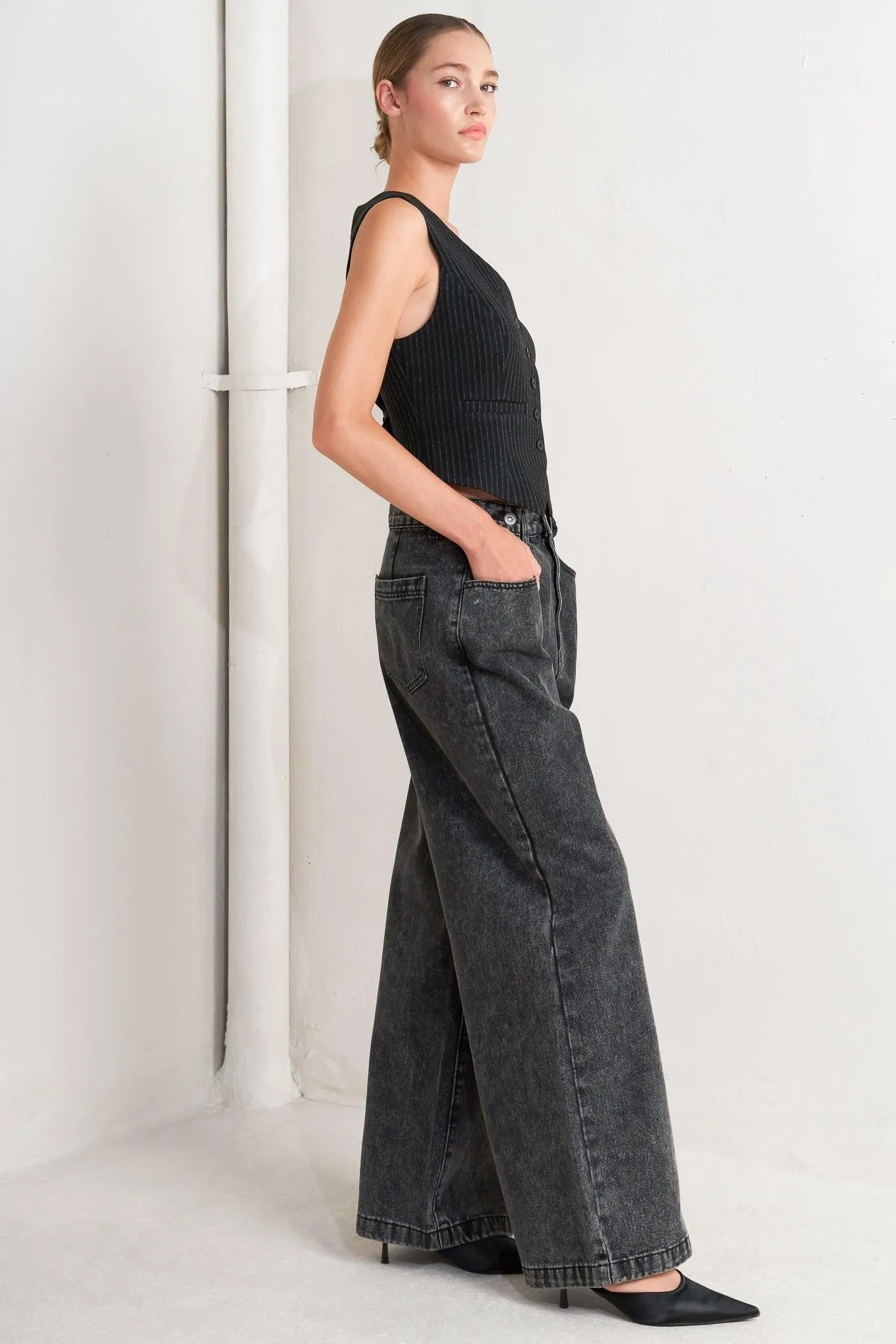Take My Word Denim Pants sold by Zulily product image thumbnail 4