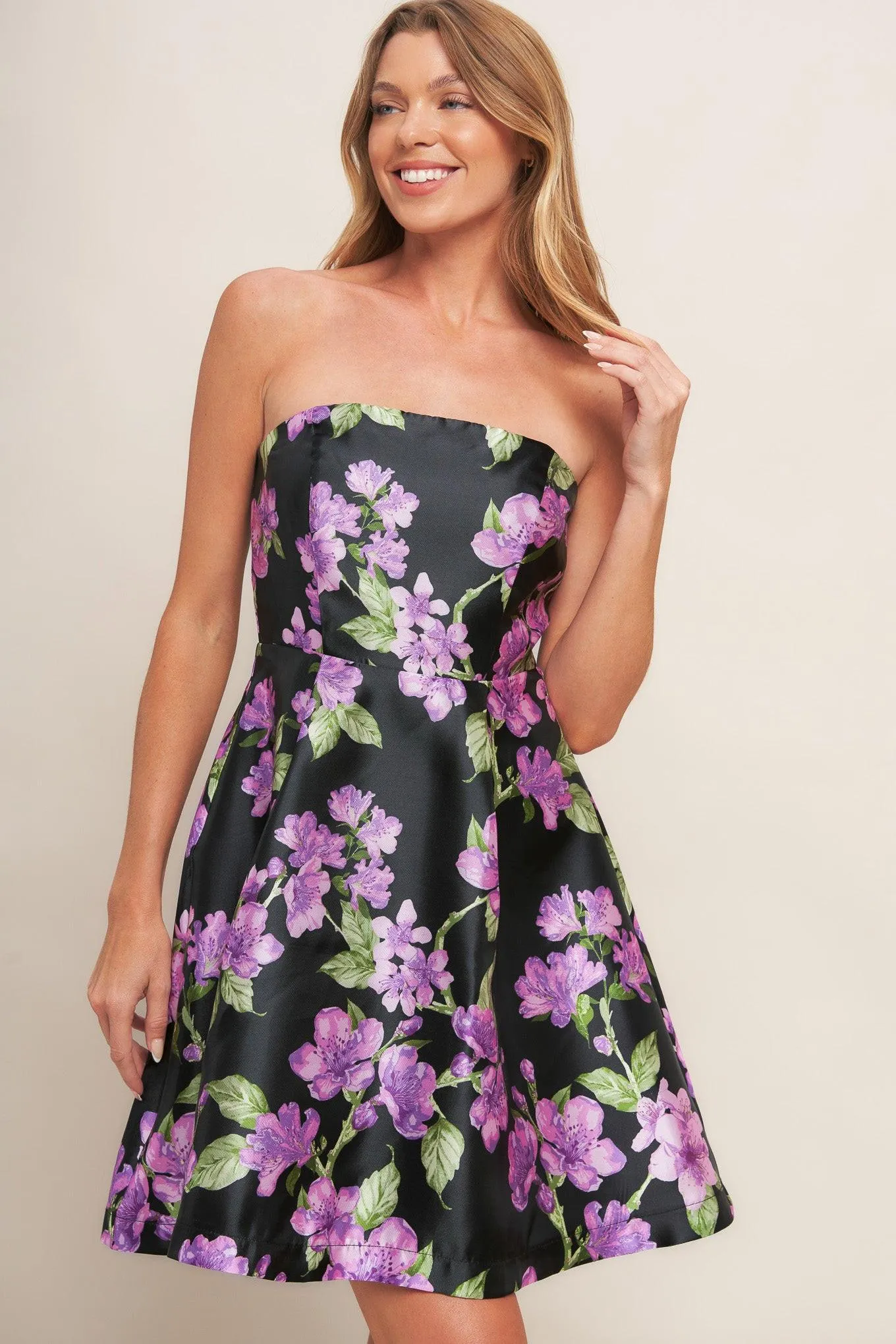Garden Party Chic Woven Mini Dress sold by Zulily product image thumbnail 3