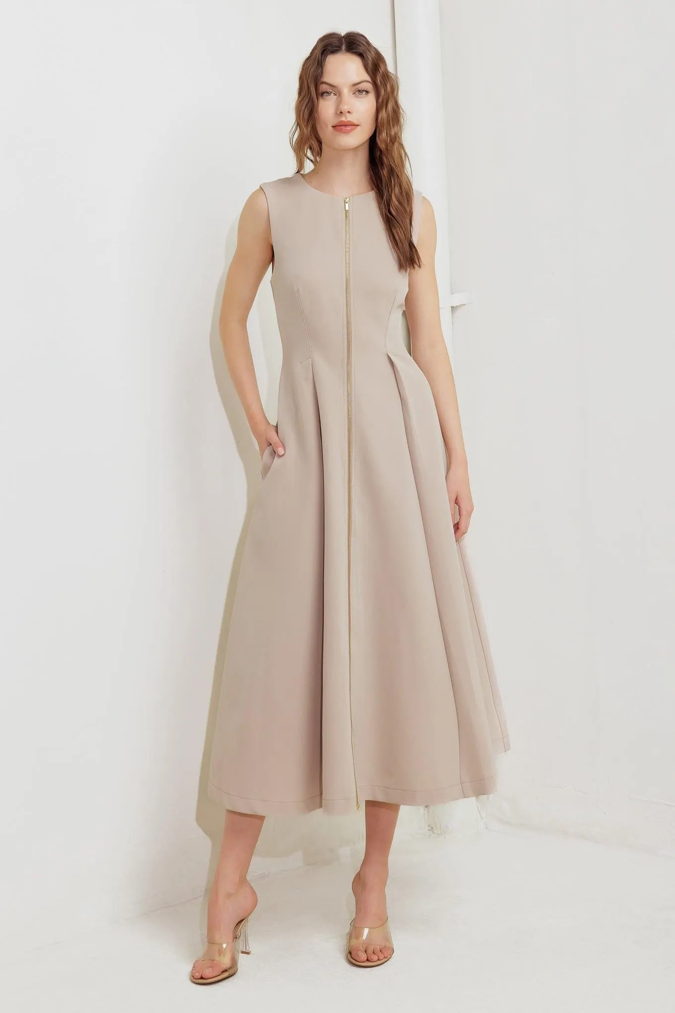 Zip & Flow Woven Midi Dress sold by Zulily product image thumbnail 3