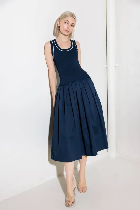 Celebrate Everyday Navy Dress made by Flying Tomato