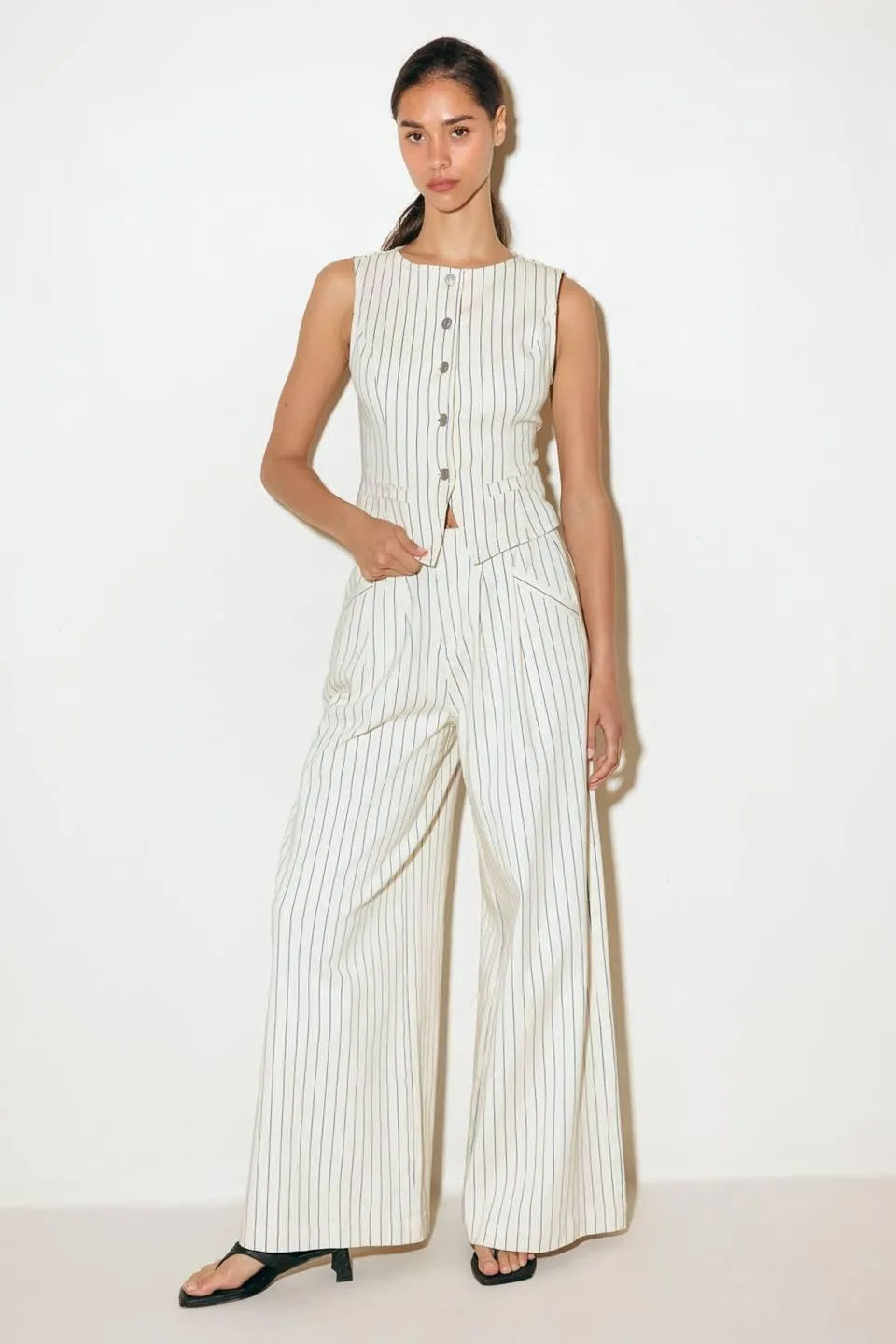Coffee Run Striped Woven Pants sold by Zulily product image thumbnail 3