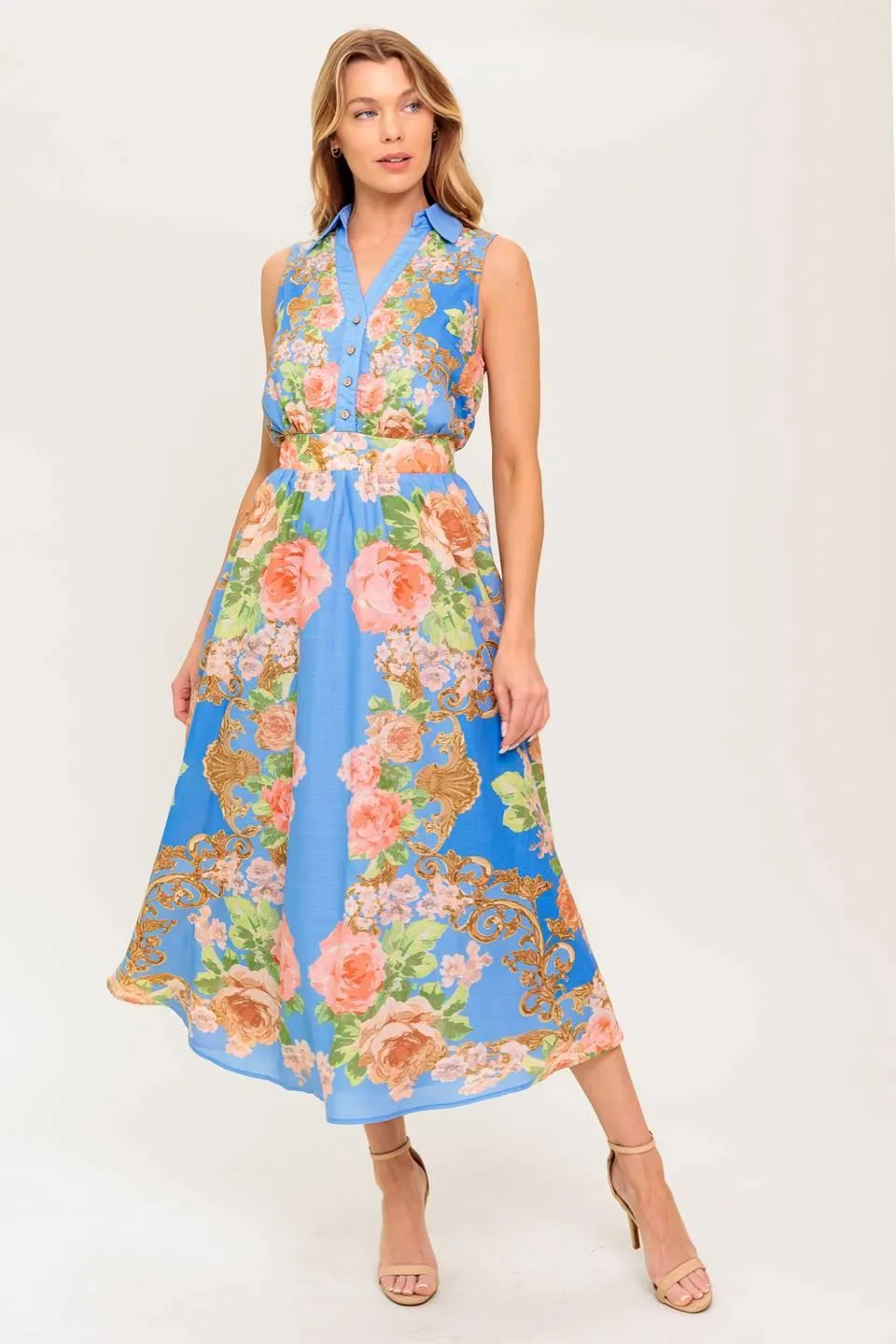 Lost in a Dream Woven Midi Dress sold by Zulily