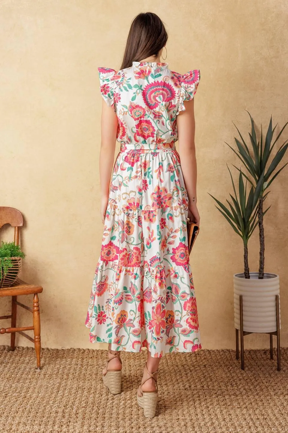 Bright Moments Woven Midi Dress sold by Zulily product image thumbnail 2