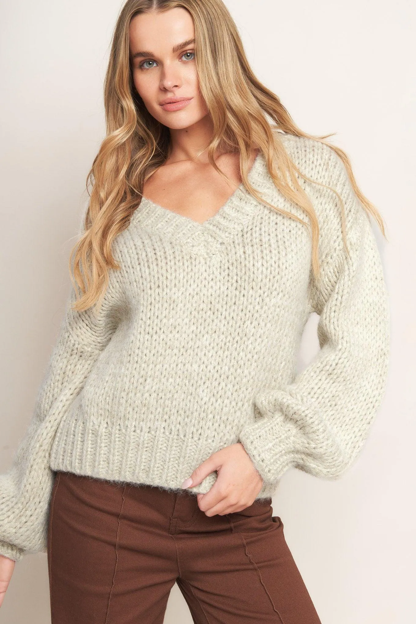 Earthy Touch Sweater Knit Top sold by Zulily product image thumbnail 2