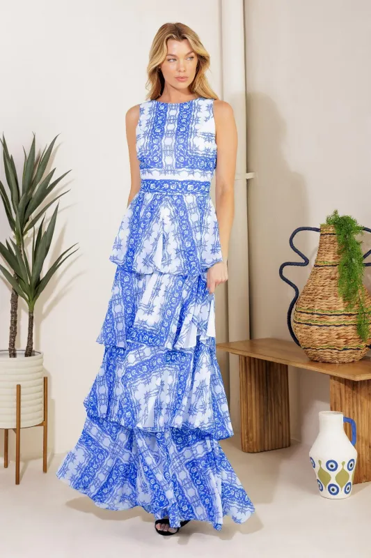 Dream of the Fleet Woven Maxi Dress made by Flying Tomato