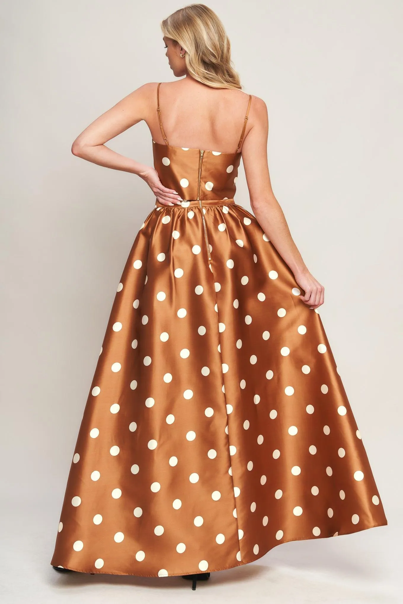 Chic Polka Flow Woven Full Maxi Skirt sold by Zulily product image thumbnail 5