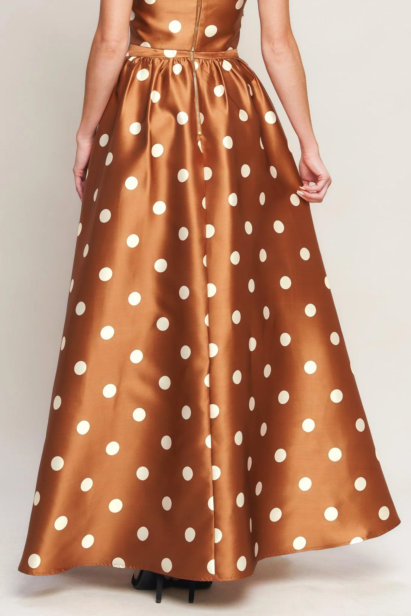 Chic Polka Flow Woven Full Maxi Skirt sold by Zulily product image thumbnail 2