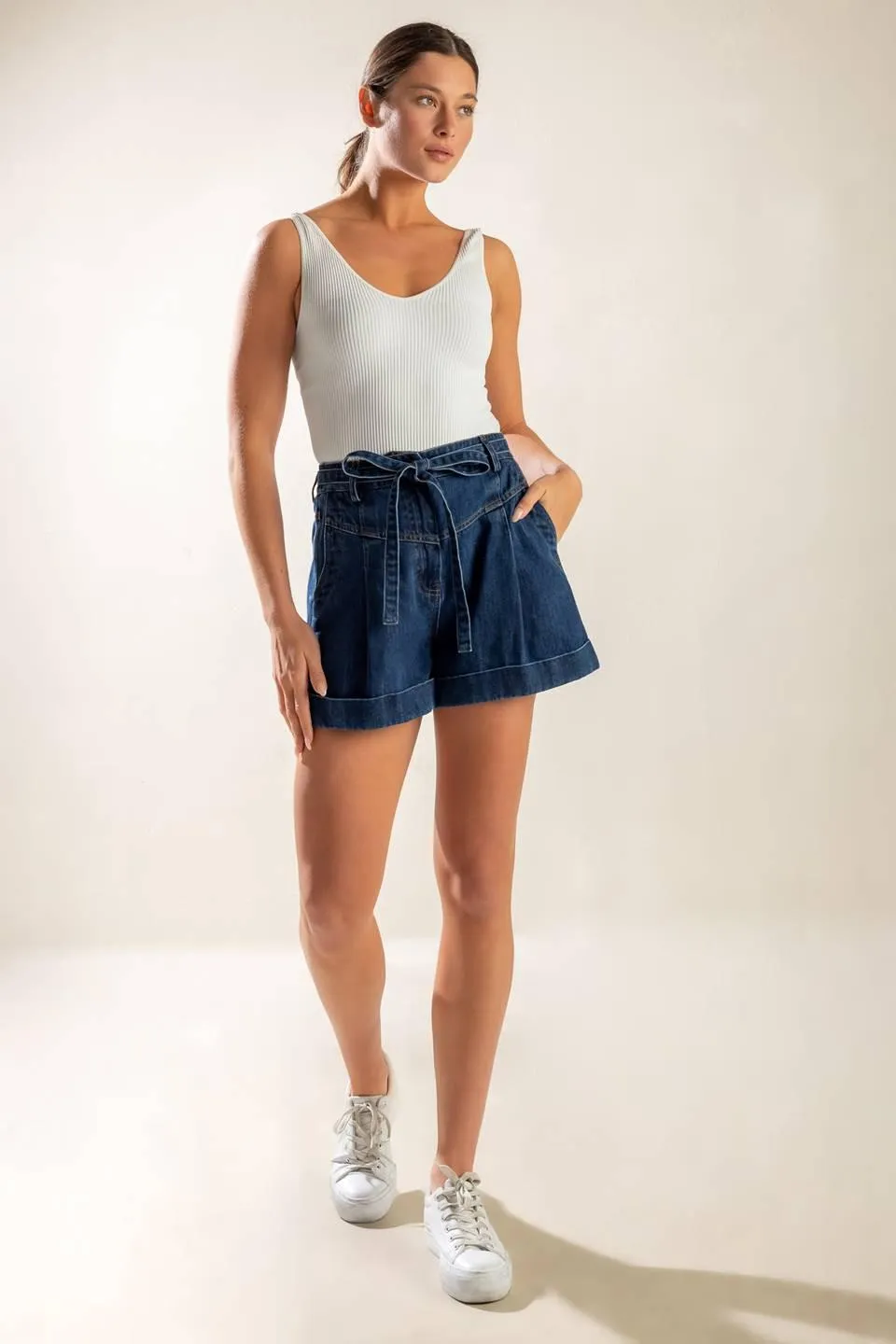 Walk in the Park Denim Shorts sold by Zulily