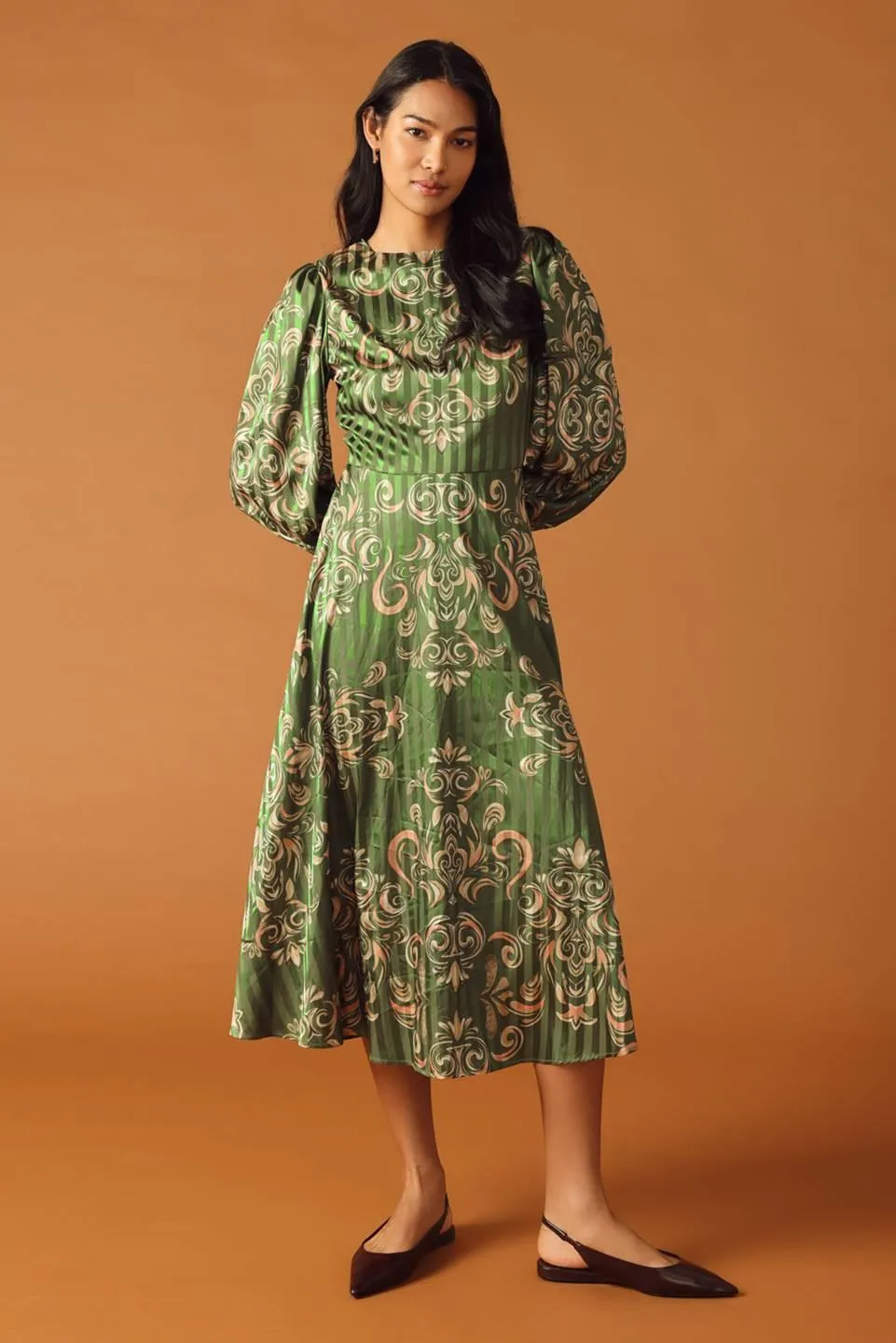 Moments of Clarity Woven Midi Dress sold by Zulily product image thumbnail 5