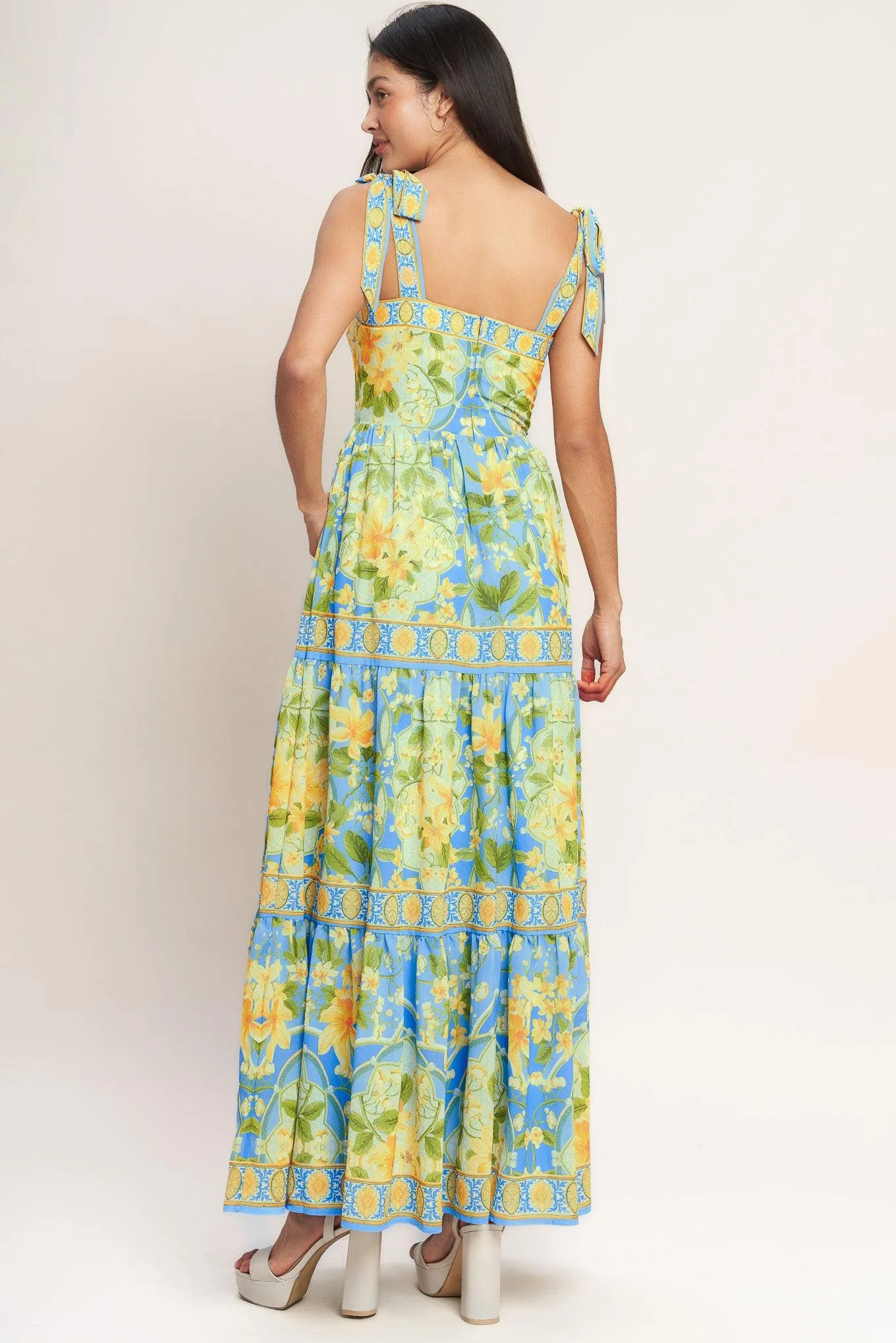 Golden Hour Bloom Woven Maxi Dress sold by Zulily product image thumbnail 2