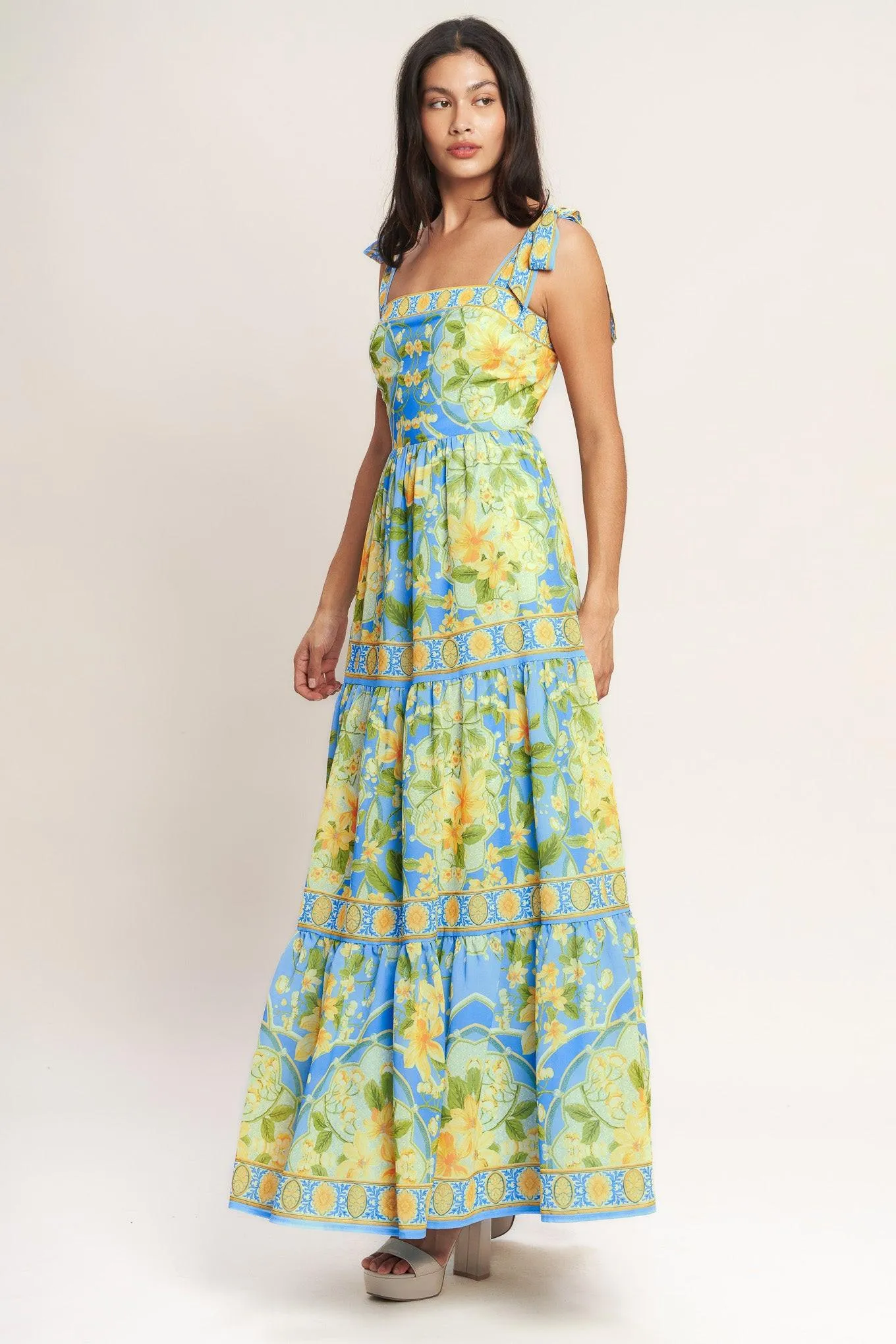 Golden Hour Bloom Woven Maxi Dress sold by Zulily product image thumbnail 3