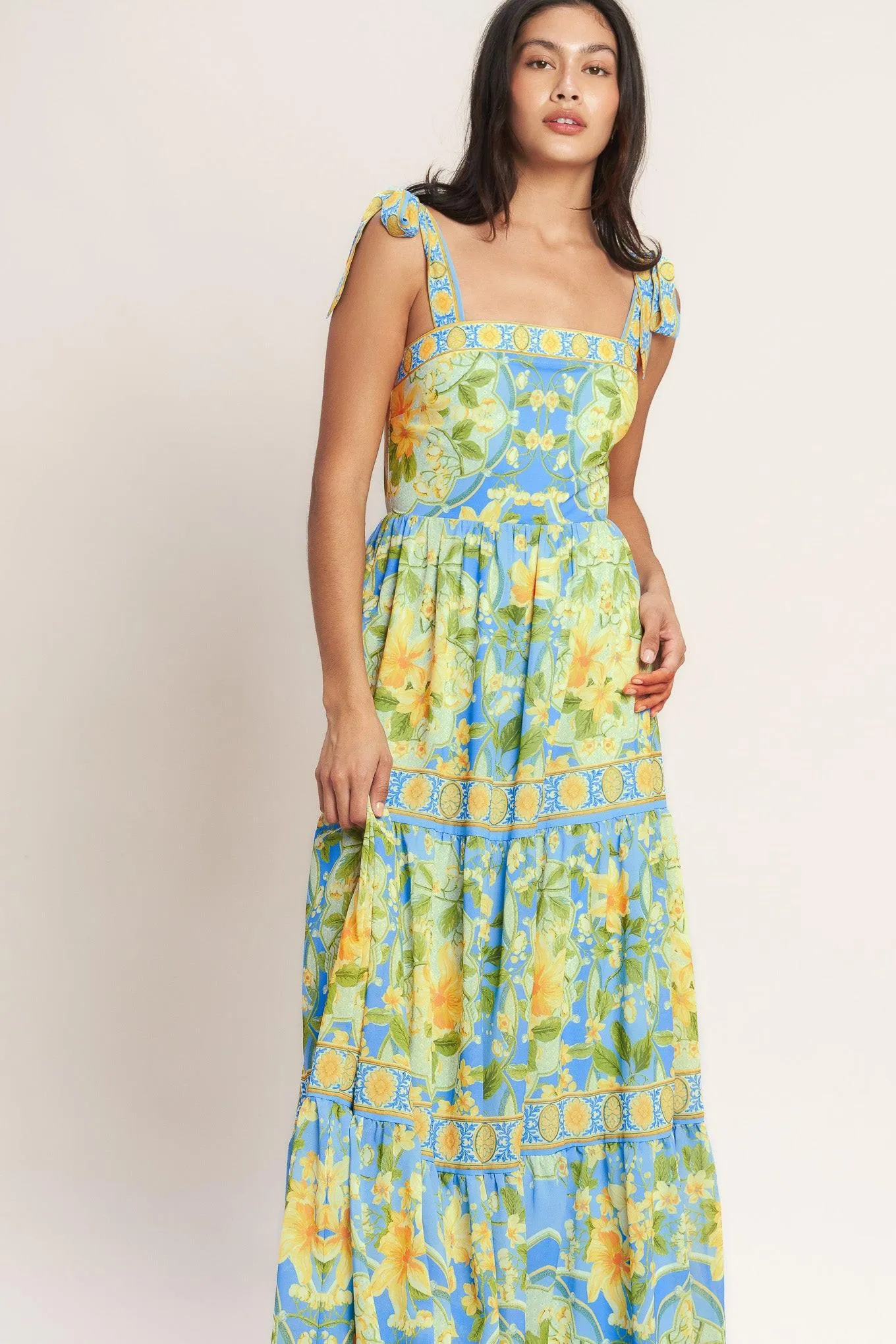 Golden Hour Bloom Woven Maxi Dress sold by Zulily product image thumbnail 4