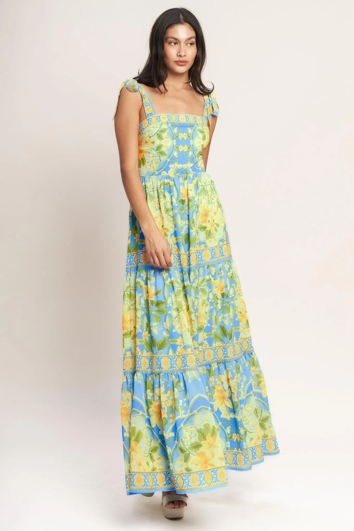 Golden Hour Bloom Woven Maxi Dress sold by Zulily
