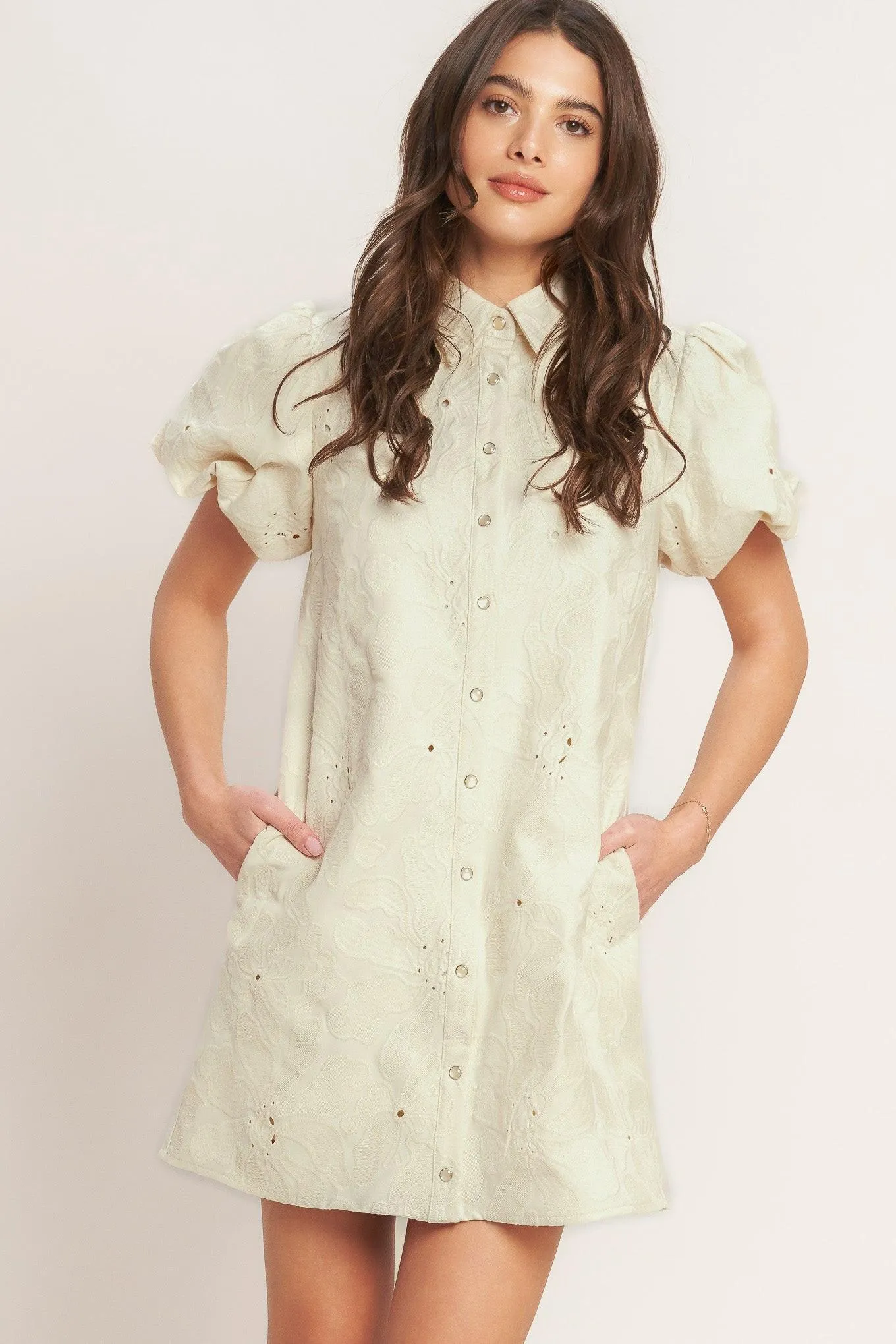 Breathable Weave Woven Mini Dress sold by Zulily