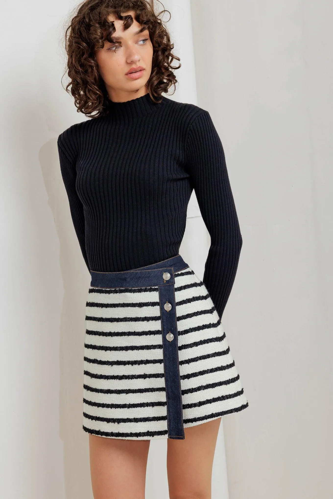 Bonjour Stripe Woven Skort sold by Zulily