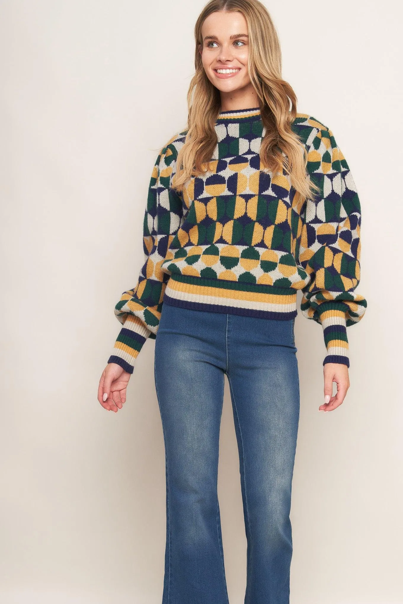 Cheer You on Jacquard Sweater Top sold by Zulily product image thumbnail 4