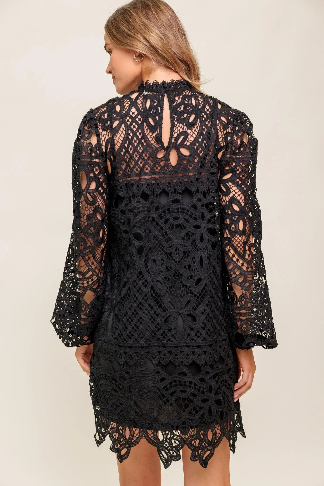 Getting Started Woven Lace Mini Dress sold by Zulily product image thumbnail 3