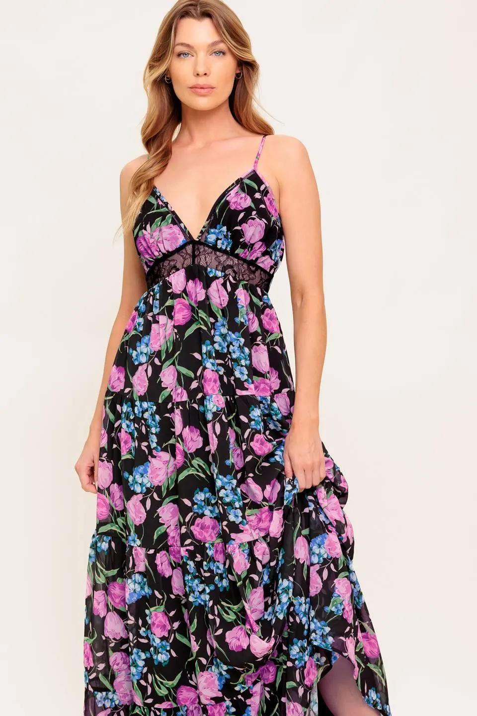 Pure Sunshine Black Woven Maxi Dress sold by Zulily product image thumbnail 5