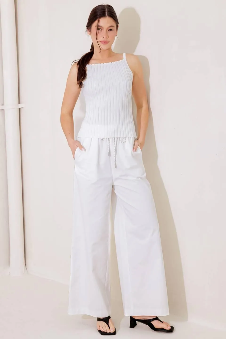 Bit of Sunshine White Sweater Knit Tank Top sold by Zulily product image thumbnail 3