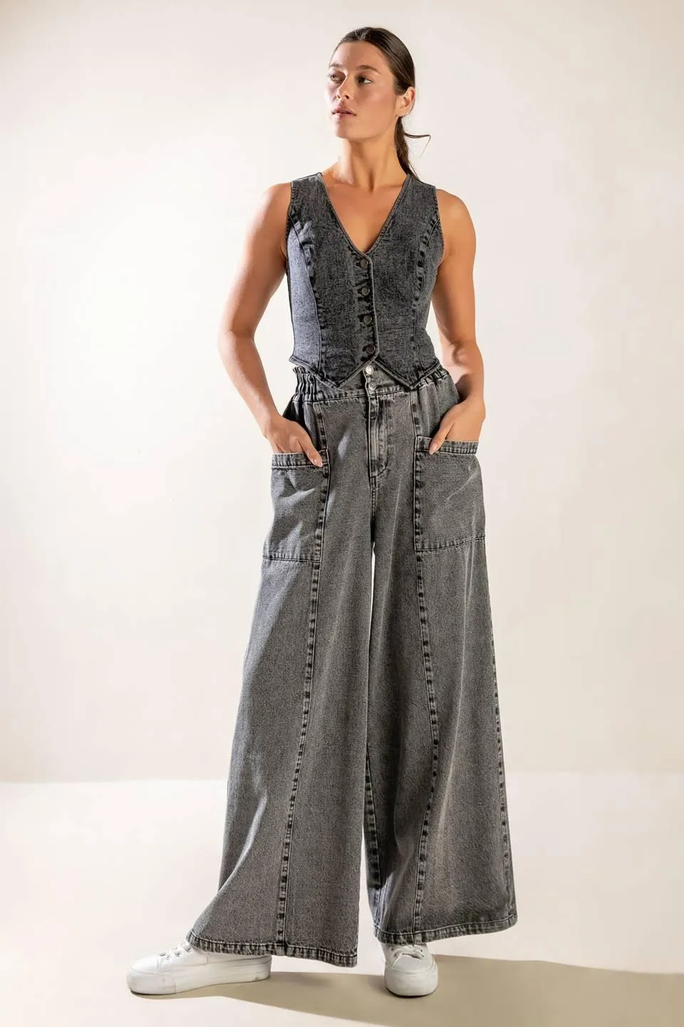 Exploring the City Denim Vest sold by Zulily product image thumbnail 3