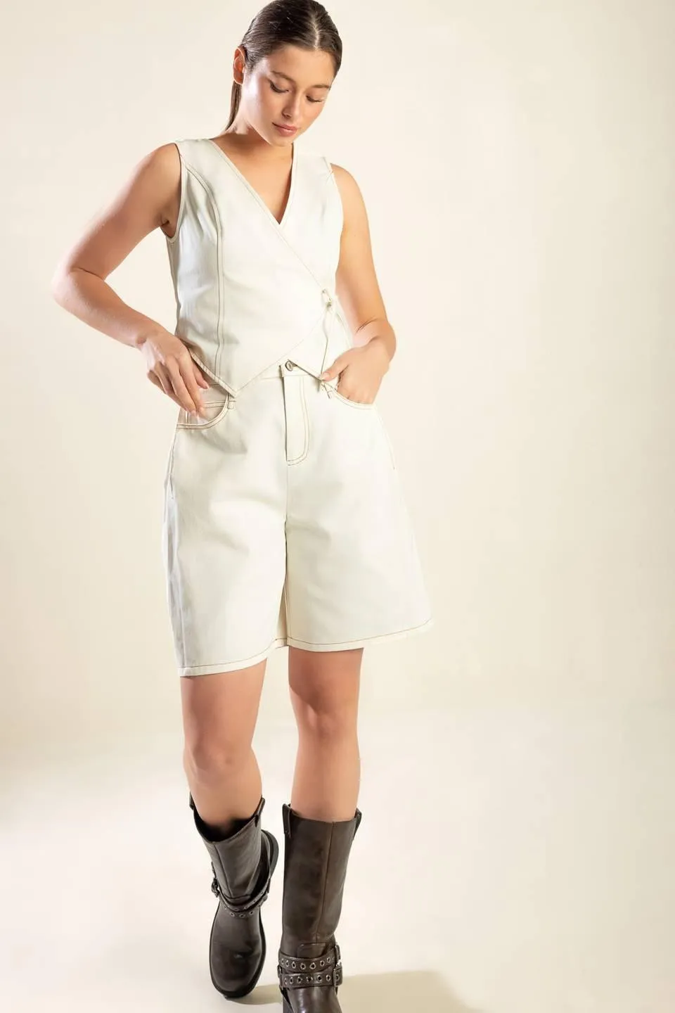 Watching the Wind Woven Bermuda Short sold by Zulily product image thumbnail 2