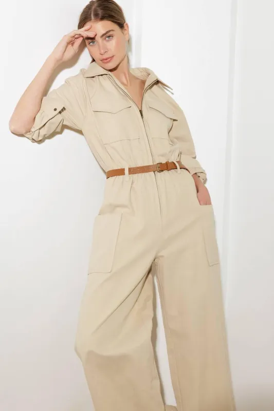 When it Happens Woven Jumpsuit made by Flying Tomato