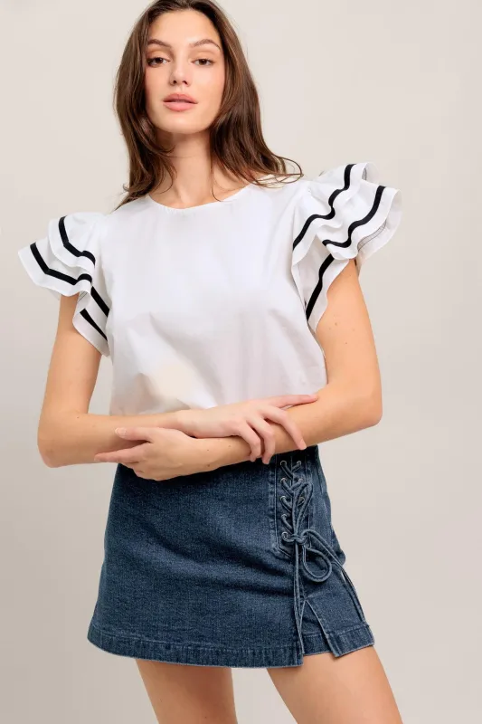 Nice as Can Be Woven Top made by Flying Tomato