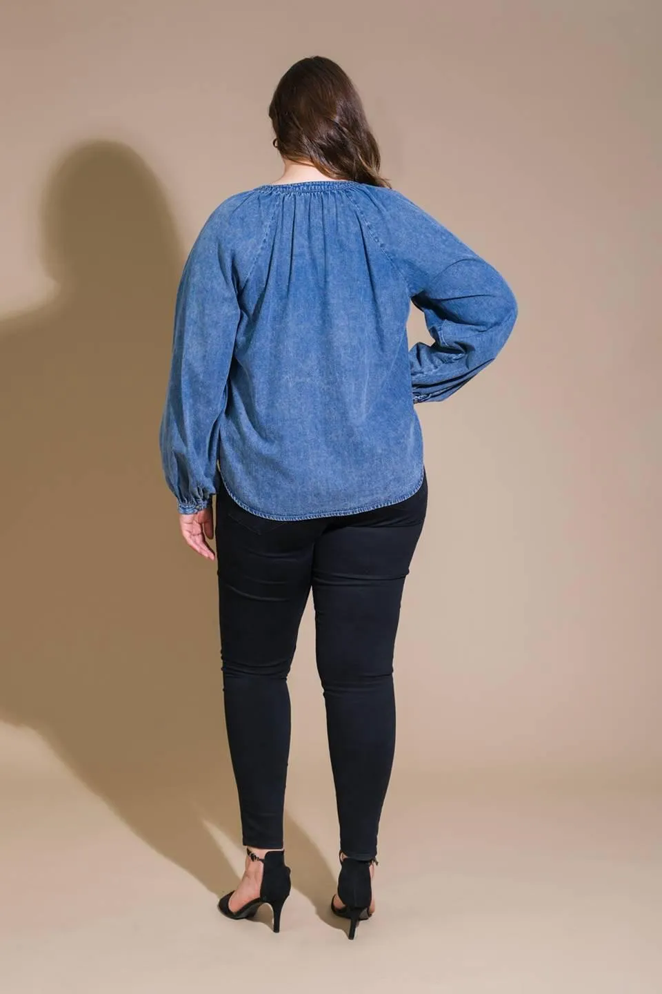 Musing About You Denim Top sold by Zulily product image thumbnail 5