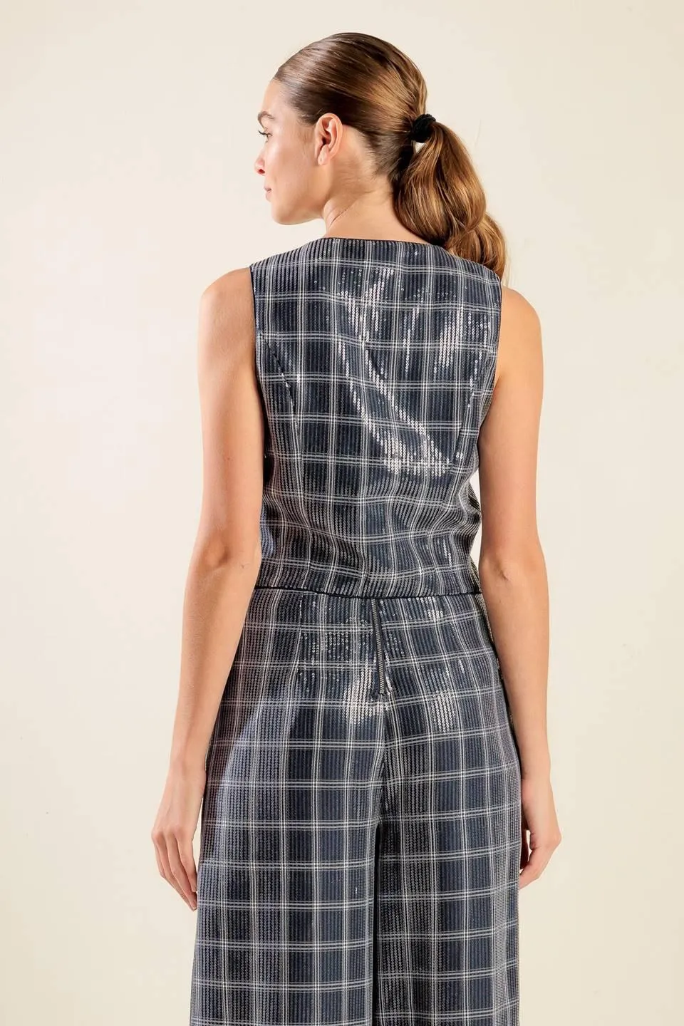 Traveling Far Navy Sequin Vest sold by Zulily product image thumbnail 4