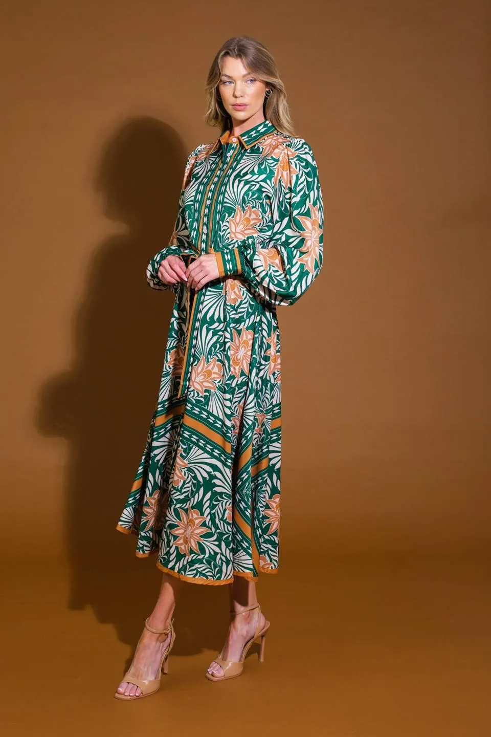Love Espresso Woven Midi Dress sold by Zulily product image thumbnail 5