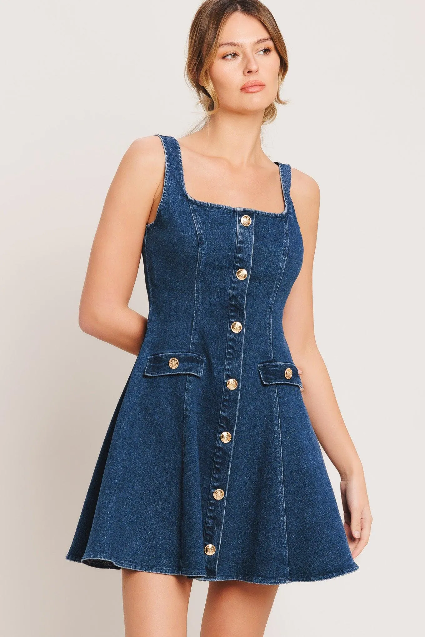 Urban Polish Denim Mini Dress sold by Zulily product image thumbnail 3