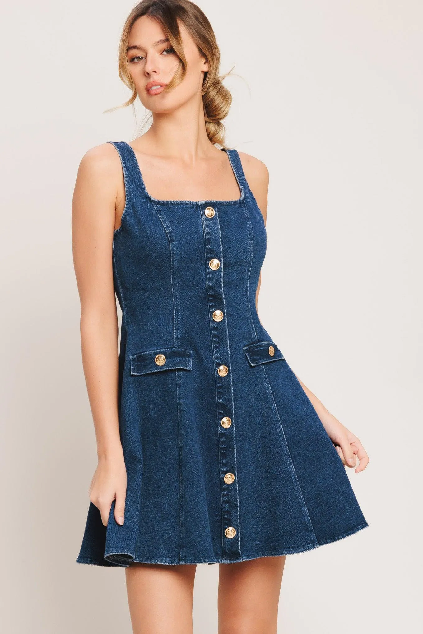 Urban Polish Denim Mini Dress sold by Zulily product image thumbnail 4